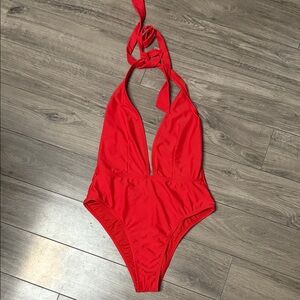 Kendall & Kylie Vibrant Red One Piece Swimsuit